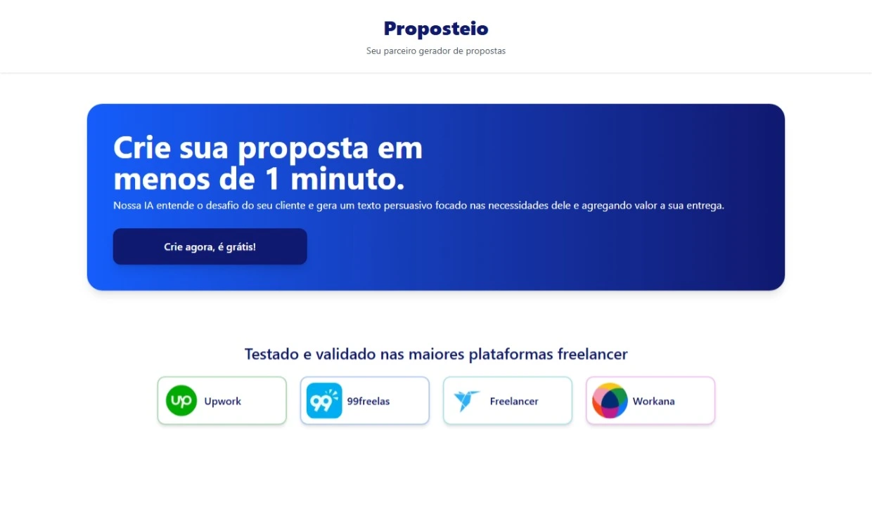 Web app de geração de propostas com IA